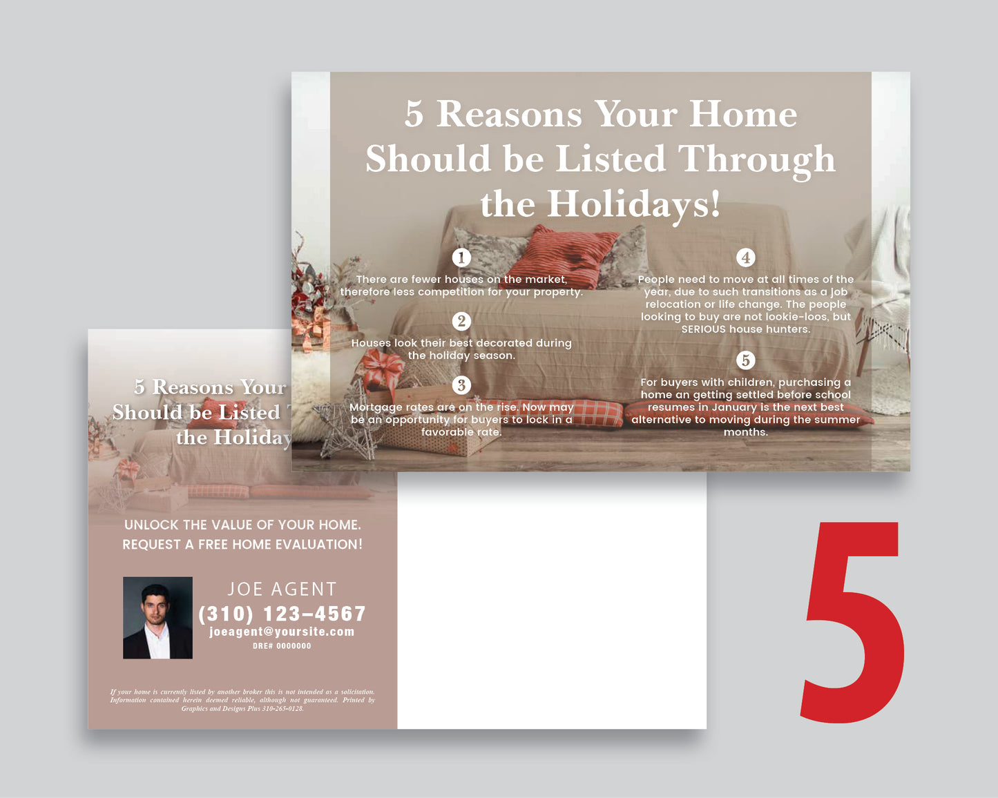 Reasons to List During the Holidays Postcards