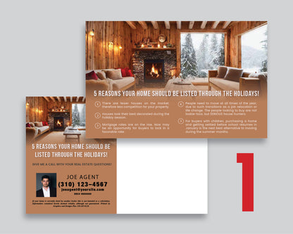 Reasons to List During the Holidays Postcards