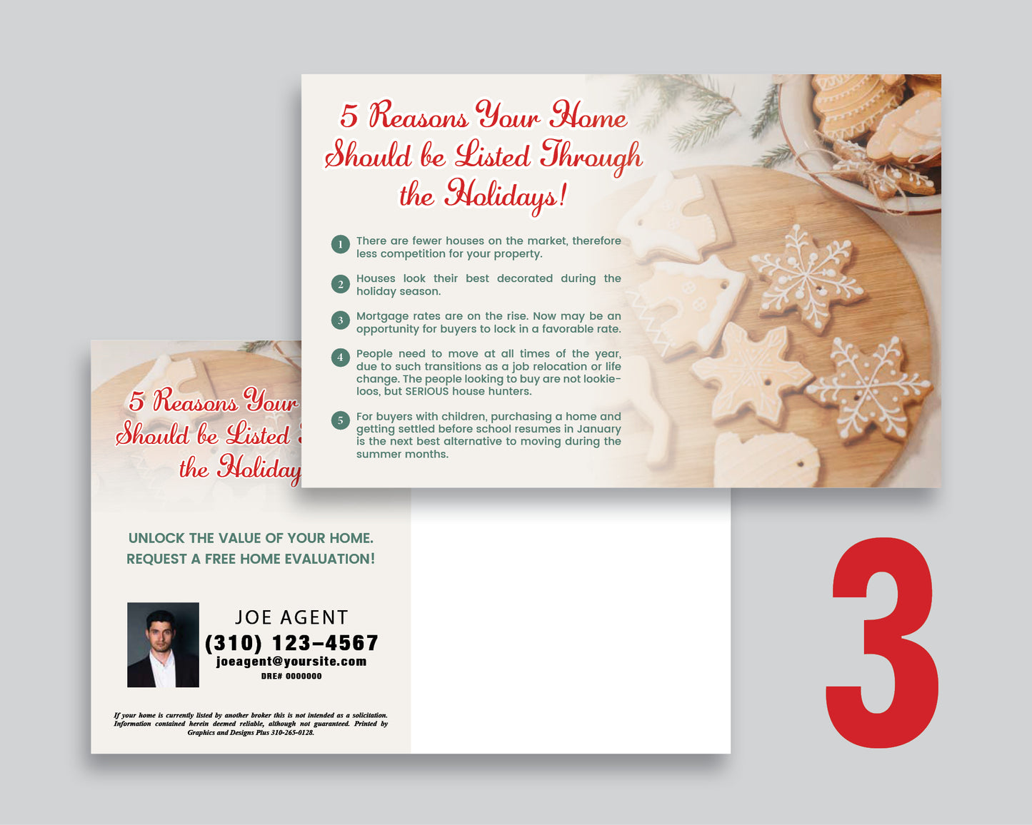 Reasons to List During the Holidays Postcards