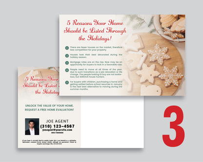 Reasons to List During the Holidays Postcards