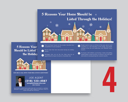 Reasons to List During the Holidays Postcards