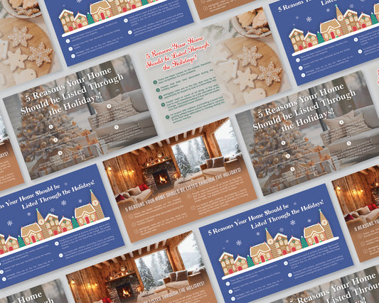Reasons to List During the Holidays Postcards Example Image