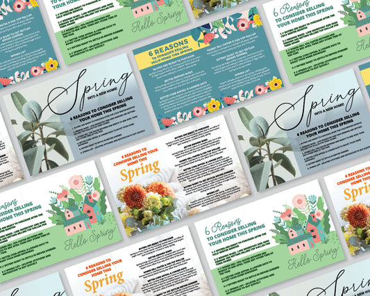 Reasons to Sell in Spring Postcards Example Image