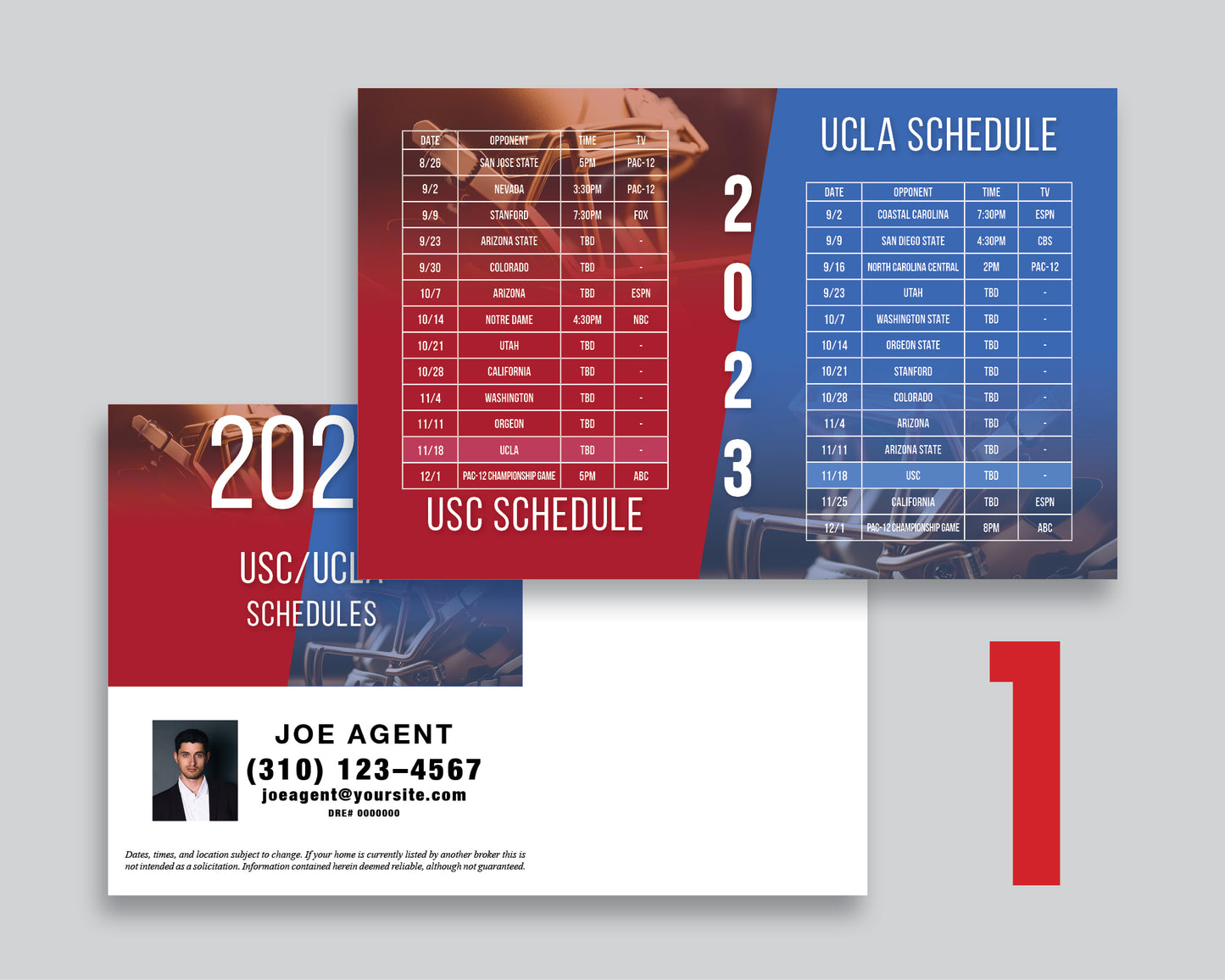 USC & UCLA Postcards