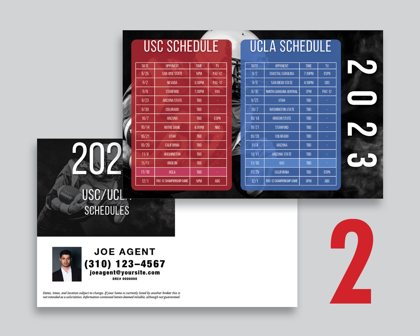 USC & UCLA Postcards